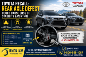 Toyota Recall 5,400 Grand Highlander & Lexus TX SUVs for Safety Defect