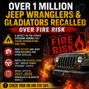 Over 1 Million Jeep Wranglers & Gladiators Recalled Over Fire Risk